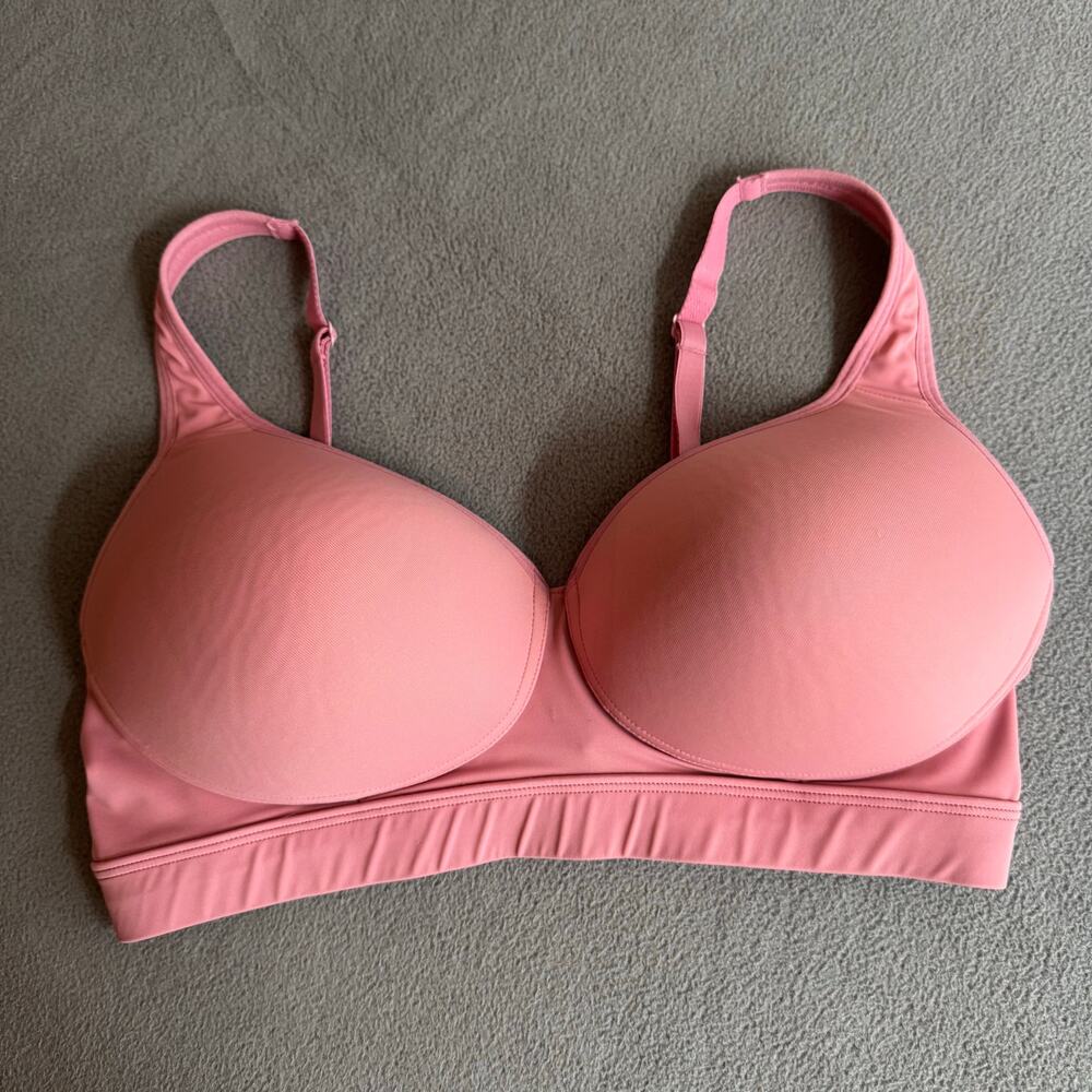 Madeline Kelly Excel‎ Vision Limited Wireless T-Shirt Bra 38D Pink Smooth Comfy